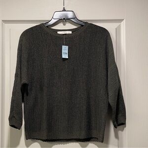 NWT Loft Dark Green Knit Sweater XSP